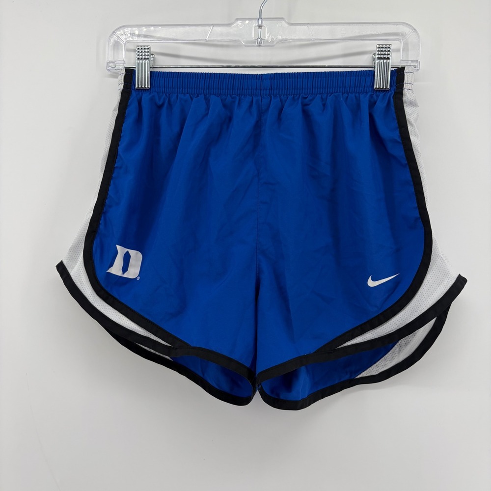 Nike Womens Small Blue Duke Blue Devils Dri-FIT Tempo Running Shorts Athletic